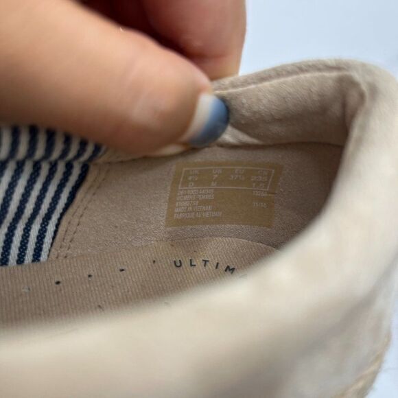 Clarks Women's Marie Mist Leather Lace-Up Shoes Sneakers Espadrilles Size‎ 7M - Picture 6 of 6